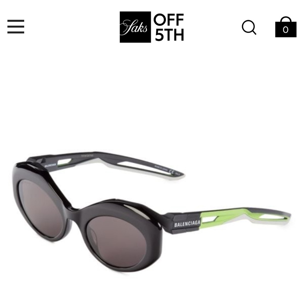 NEW Balenciaga 55MM Oval Sunglasses